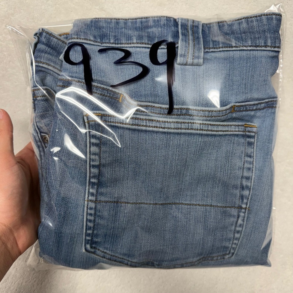 Duluth Trading Co Ballroom Double Flex Slim Fit Jeans Blue 38x32 Light Wash Mens - Picture 14 of 14